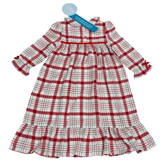 NWT Little English 18M Holiday Plaid Classic Nightgown - Picture 2 of 7